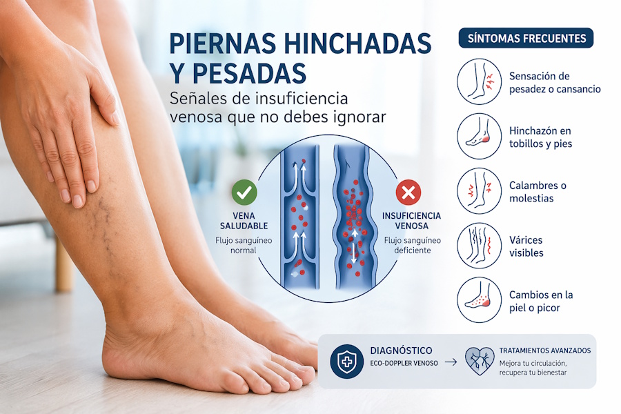 En este artículo conoceremos las causas de las piernas hinchadas y pesadas